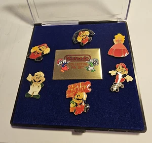 Vintage 1989 Super Mario Brothers Nintendo Collector Pin Set Un-Used - Picture 1 of 2