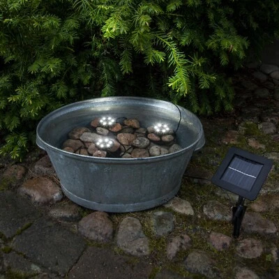 Solar Unter-Wasser-Licht Garten-Teich Deko-Beleuchtung Tauch-Lampe Springbrunnen - Bild 1 von 3