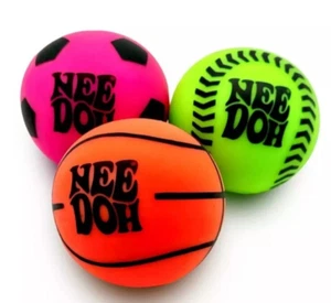 LOT DE 10 Nee Doh Hot Shots Basketball Football Baseball au choix neuf en boite - Photo 1/3