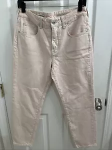 Pantalones de mezclilla Anthropologie Pilcro tiro alto ajustados al tobillo talla 28 rosa/rosa - Imagen 1 de 8