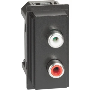 Bticino KG4269R living now presa modulo doppia RCAaudio colore NERO 1 modulo - Imagen 1 de 1
