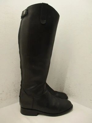 Botas hasta la rodilla Steven By Steve Madden GIDDYAP para mujer talla 5,5 M de cuero negro con cremallera Foto 1 de 4