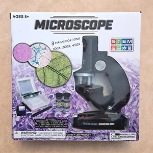 Microscope STEM Science Kids Educational Ages 8+ Experiments Homeschool Toys - Picture 1 of 7
