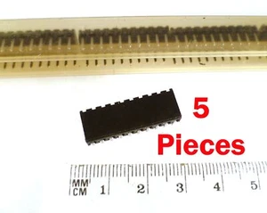20 Way PCB Mount DIL Pinned Socket Receives 10 Way SIL Plug 5 Pieces MBF027G - Picture 1 of 5