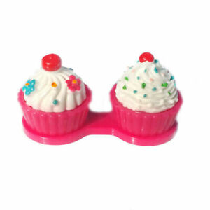 Travel Portable Cupcake Shape Contact Lens Case Storage Container Holder Box