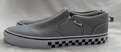 VANS "Off the Wall" Gris Zapatillas Sin Cordones Juvenil Talla 7 - Nuevas, sin caja Foto 1 de 4