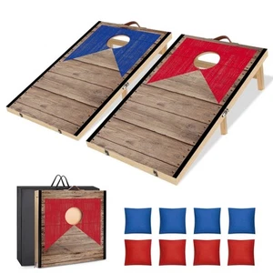 Portable Cornhole Board Set with Bean Bags 3 ft x2 ft Foldable Corn Hole Game... - Imagen 1 de 7