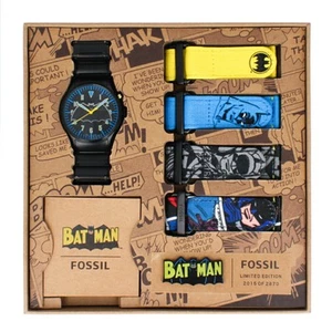 Reloj Fossil Analógico Negro LE1129SET BATMAN Heritage le Oficial NUEVO - Imagen 1 de 7