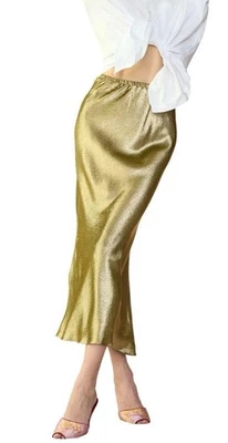 Falda Sirena Verde Brillante $425 Por Cynthia Rowley S Foto 1 de 4