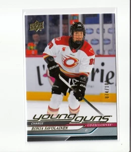 RONJA SAVOLAINEN '24/25 Upper Deck PWHL YOUNG GUNS UD EXCLUSIVES card #'d /100 - Picture 1 of 1