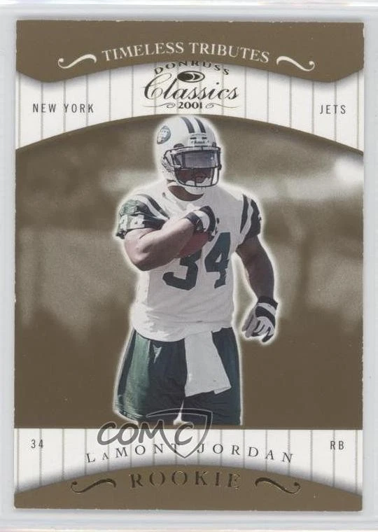 2001 Donruss Classics Timeless Tributes /100 LaMont Jordan #113 Rookie RC - Image 1 of 2