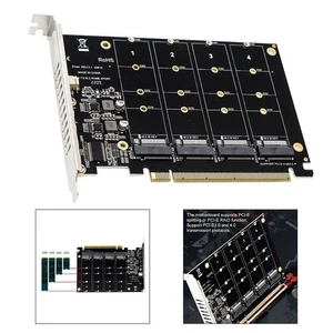 Multi Port M 2 NVMe SSD Expansion Card for Improved System Performance - Picture 1 of 11
