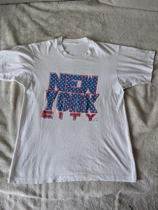 VTG 1991 New York City Single Stitch Shirt Small - Foto 1 di 7