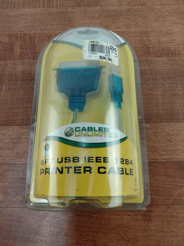 USB IEEE 1284 Parallel Printer Cable  New - Image 1 of 2