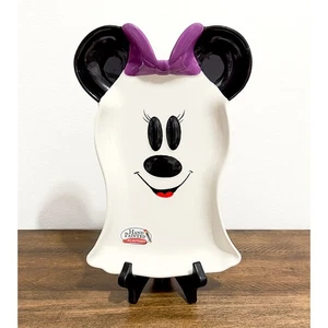 NUEVO CON ETIQUETAS: Disney - Minnie Mouse Fantasma Halloween Figura Placa/Bandeja - Imagen 1 de 4