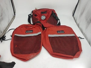 Vintage Schwinn Voyageur Handlebar/Pannier Bags Luggage Voyageur 1980s Tour Red - Picture 1 of 10