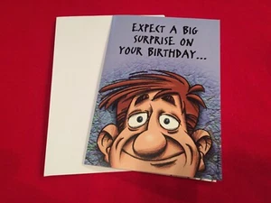Tarjeta de felicitación traviesa humor divertido broma sarcástica cumpleaños aniversario - Imagen 1 de 2