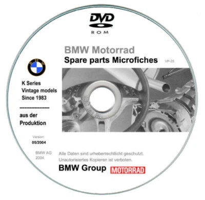 Bmw motociclette serie K - cataloghi parti di ricambio  (1983-2006)  su cd - Immagine 1 di 4