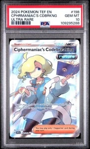 Pokemon TCG Ciphermaniac's Codebreaking - 198/162 Temporal Forces - PSA 10 - Picture 1 of 2