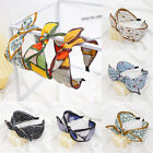 Wide-Edged Headdress Female Fashion Printed Fabric Hair Tie Outing Bow Hairpin