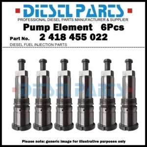 6x Plunger and Barrel 2455-022 2418455022 for MERCEDES BENZ OM421 OM422 OM423 - Picture 1 of 6