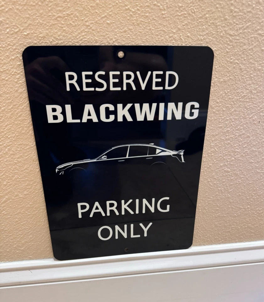 HAWKINSDYESUBLIMATIONPRODUCTS Cadillac CT5-V, CT5V, CT5 V Blackwing , Signs, Aluminum Composite Parking Sign