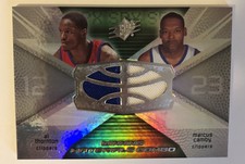 2008-09 SPx Winning Materials Combos #WMCCT Al Thornton Marcus Camby Jersey MINT