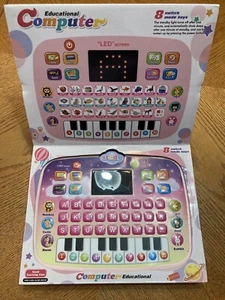 Kids Tablet Toddler Learning Pad with LED Screen Teach Alphabet Numbers Word Mus - Picture 1 of 3