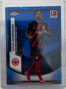 Omar Marmoush 2023-24 Topps Chrome Bundesliga Blue Soccer card #33 Frankfurt - Picture 1 of 2