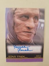 Star Trek Insurrection Archives Signed Bruce French Son'A Limited Insert A85 VG