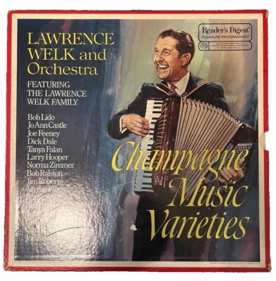 Lawrence Welk and Orchestra Champagne Music 6 Vinyl Records Readers Digest - Image 1 of 4