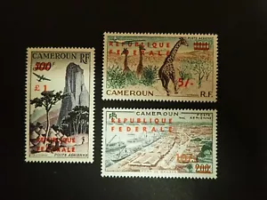 Cameroun Sc#C38-40 VF to MNH OG Overprints 1961 Unused - Picture 1 of 7
