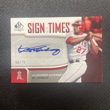 2006 Upper Deck SP Authentic Sign of the Times Vladimir Guerrero Autographed /75
