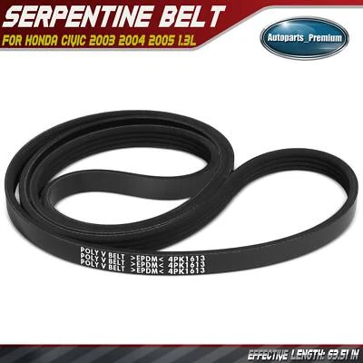 Cinturón Serpentine 63,51 pulgadas para Honda Civic 2003 2004 2005 híbrido 1,3 L 38920PZA004 Foto 1 de 4