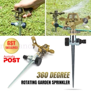 360° Rotating Adjustable Garden Lawn Water Sprinkler Grass Irrigation Sprayer - Picture 1 of 14