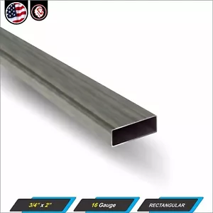 3/4" x 2" Rectangular Tube - Mild Steel - 16 gauge - ERW - 11" Long - Picture 1 of 3