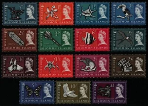 Islas Salomón 1965 - Mi-Nr. 113-127 ** - MNH - Marcas francas / Definitivos (I) - Imagen 1 de 2