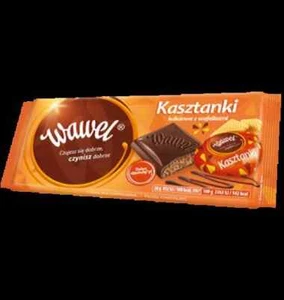 8x WAWEL CZEKOLADA KASZTANKI 100G -CRUNCHY WAFERS COCOA FLAVOUR CHOCOLATE x8 pcs - Picture 1 of 1