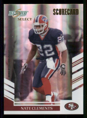 2007 Select Scorecard #127 Nate Clements /100 - Image 1 of 2
