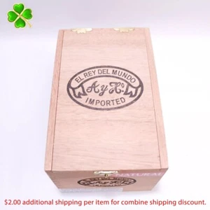 Caja de cigarros de madera vacía rectangulares El Rey Del Mundo 6,75" x 4,25" x 3,75" - Imagen 1 de 10