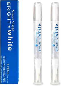 STYLO BLANCHIMENT DES DENTS PRIMÉ VENUS VISAGE (2 STYLOS) 20+ UTILISATIONS, GEL BLANCHISSANT - Photo 1/6
