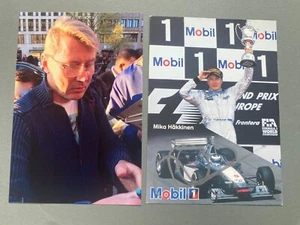 MIKA HÃKKINEN 2x Formula 1 World Champion signed autograph card 10x15 + photo - Picture 1 of 1