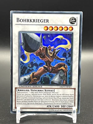 YUGIOH! Bohrkrieger DREV DESE1/ Limitiert/ Super Rare/ Excellent/ Near Mint - Bild 1 von 2