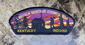 Parche Lincoln Heritage Council BSA Kentucky Indiana Boy Scouts - Imagen 1 de 2