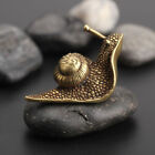 Chinese old Antique Collectible Bronze snail Tea spoon Pendants statue
