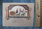 Horse & Carriage Vintage Christmas Greeting Card 1930'S 0S27