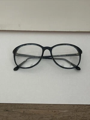 Nuevo Antiguo Stock Europa Kenmark-Pegasus Guijarro Azul Plástico Gafas 54-18-140 Foto 1 de 4