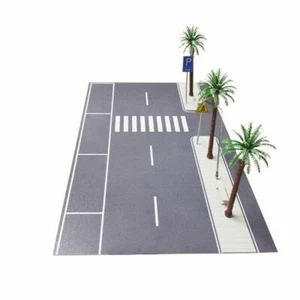 Diorama 1/64 City Roadway Model Car Garage Carport Road Scene Display Model Toy - Picture 1 of 12