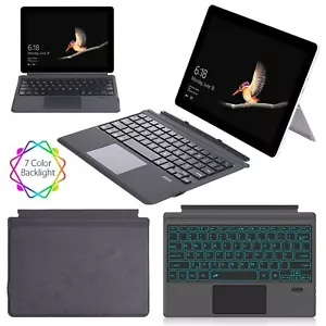 12.3'' Bluetooth Backlit Keyboard Slim For Microsoft Surface Pro 3 4 5 6 7 AU - Picture 1 of 20