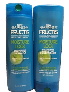 Garnier Fructis Moisture Lock Shampoo & Conditioner mit Kaktus Extrakt Set - Bild 1 von 2
